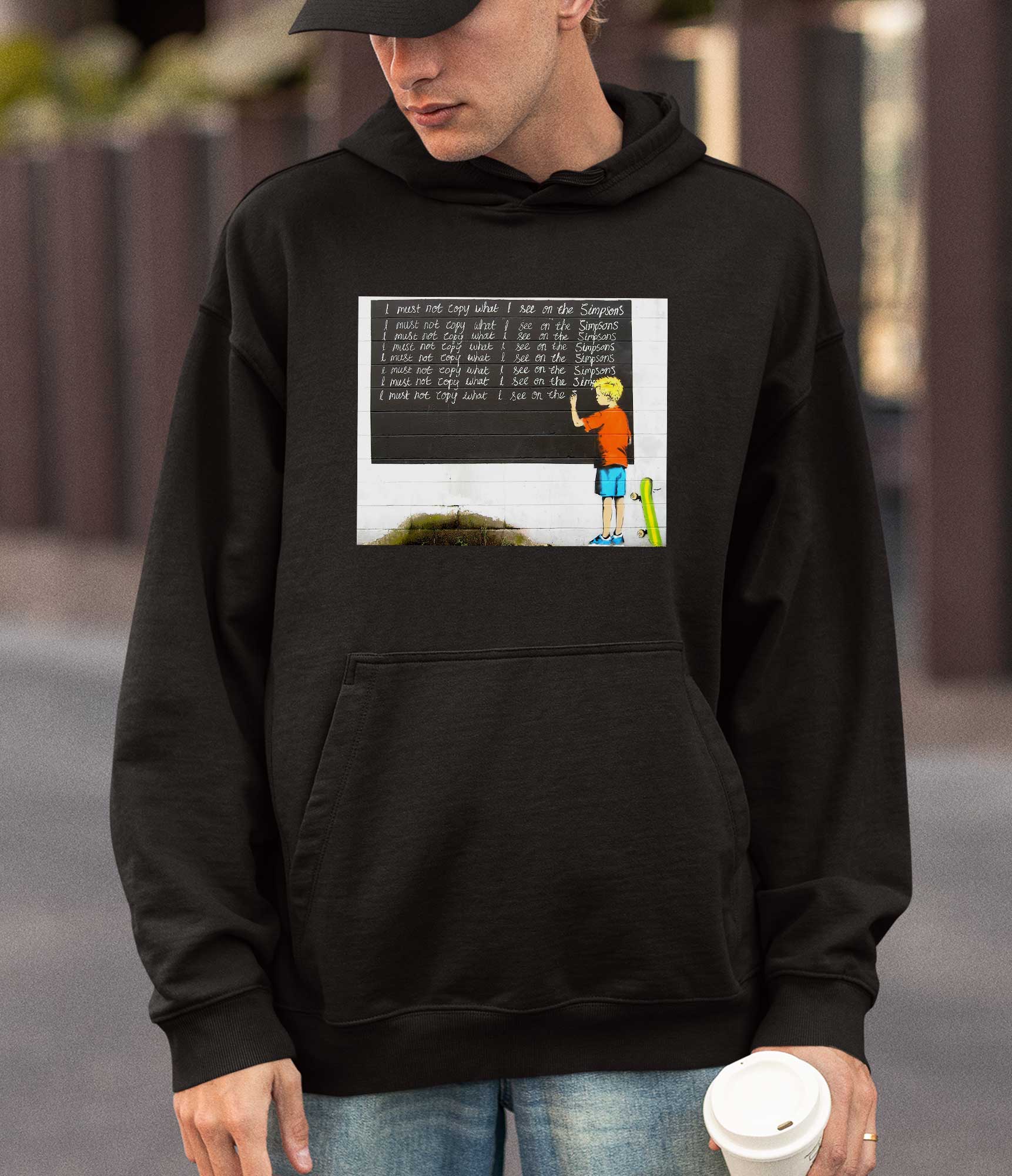 Image of Banksy Hoodie - Simpsons Banksy-Apparel