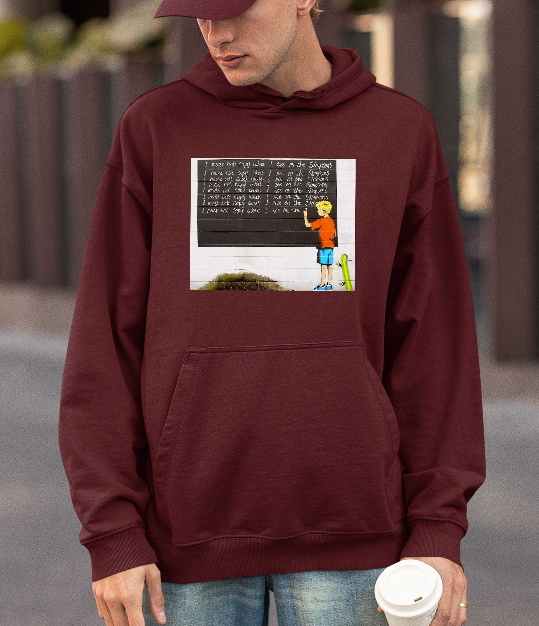 Image of Banksy Hoodie - Simpsons Banksy-Apparel