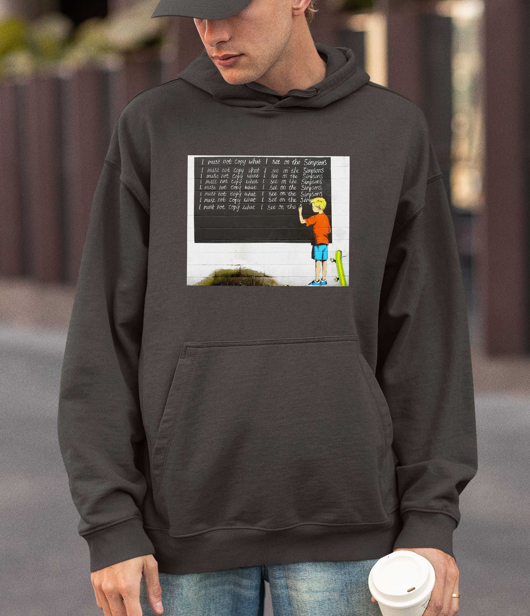 Image of Banksy Hoodie - Simpsons Banksy-Apparel