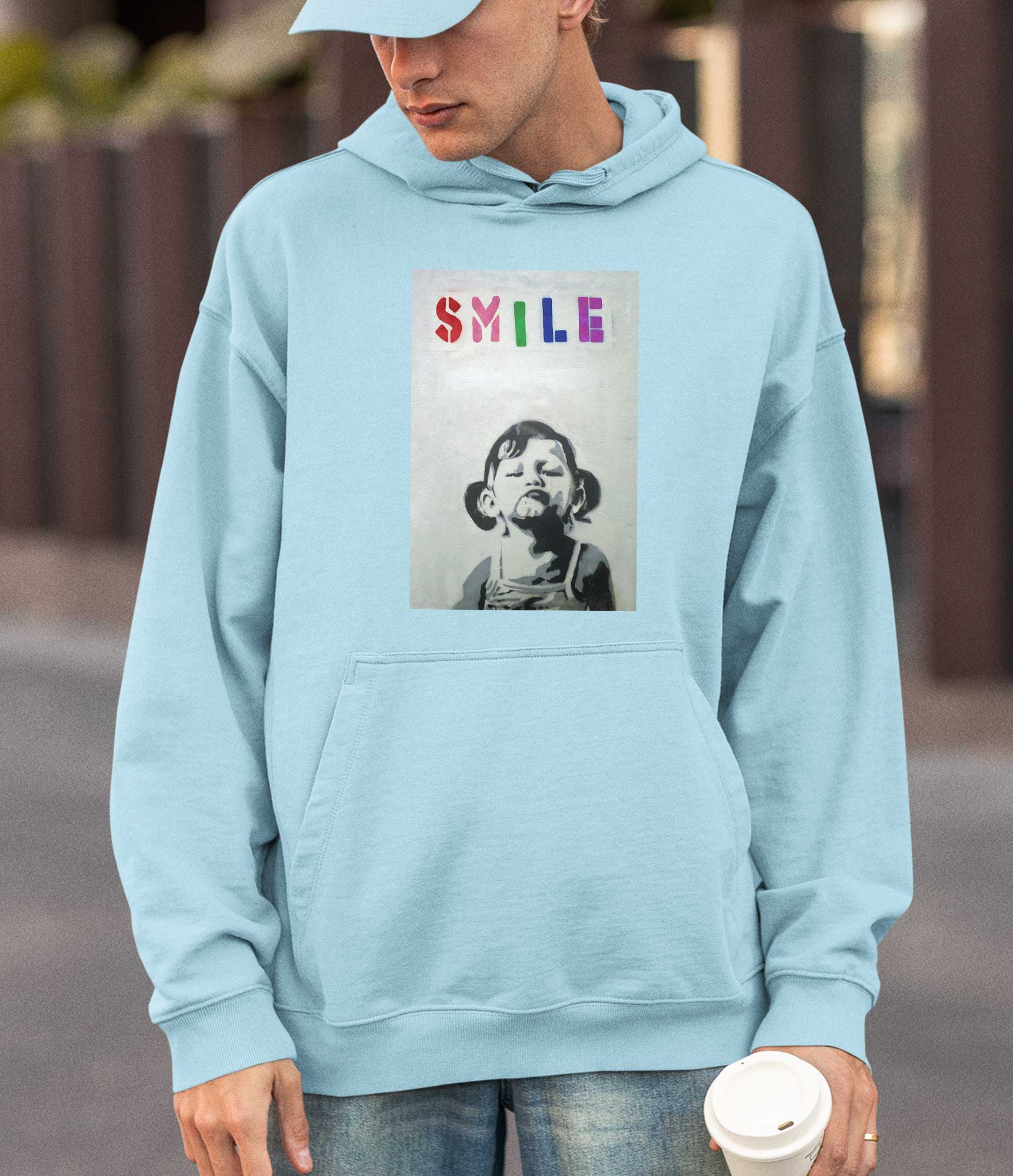 Banksy Hoodie - Smile