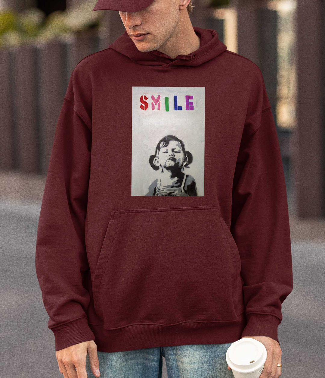 Banksy Hoodie - Smile