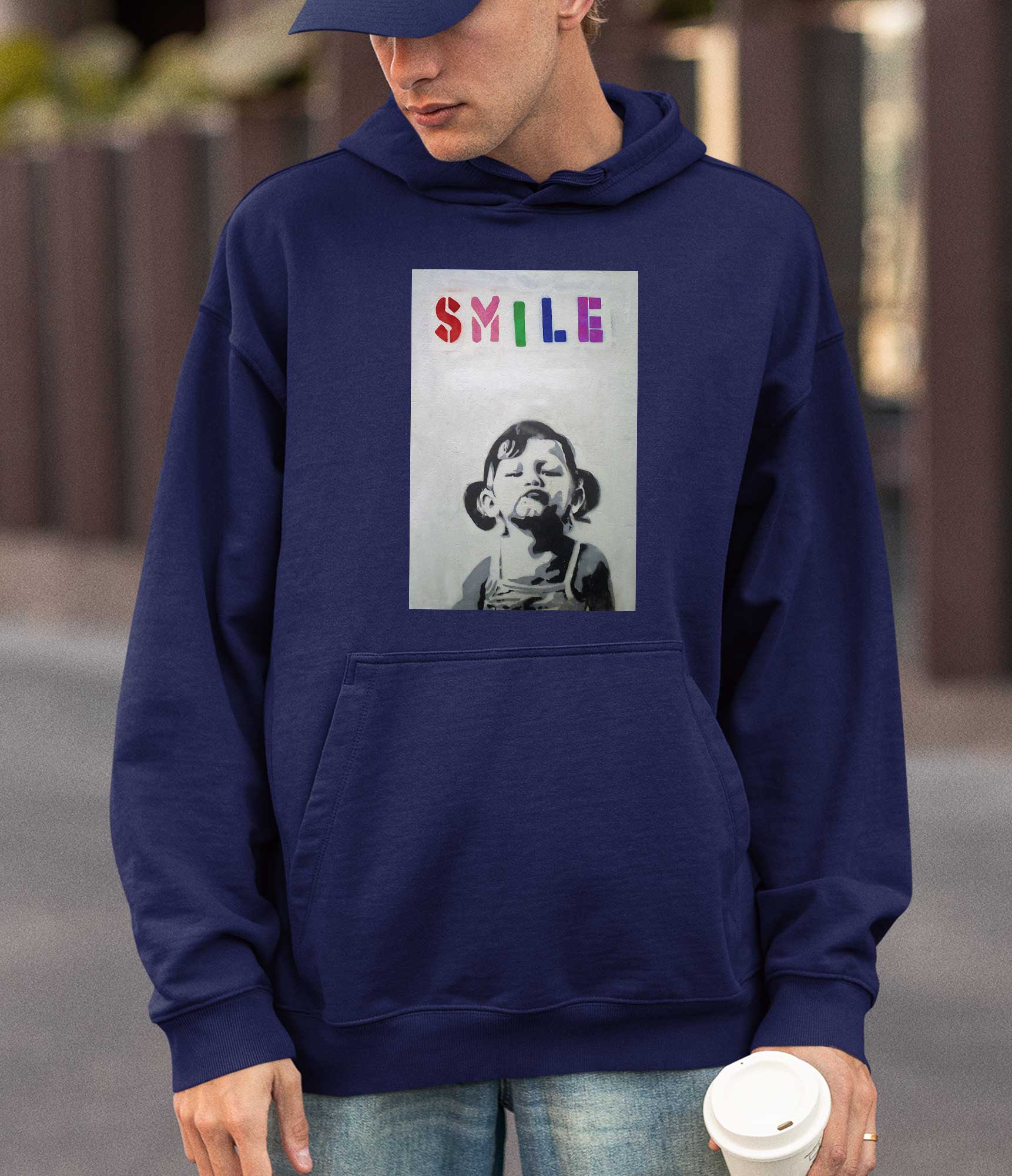 Banksy Hoodie - Smile