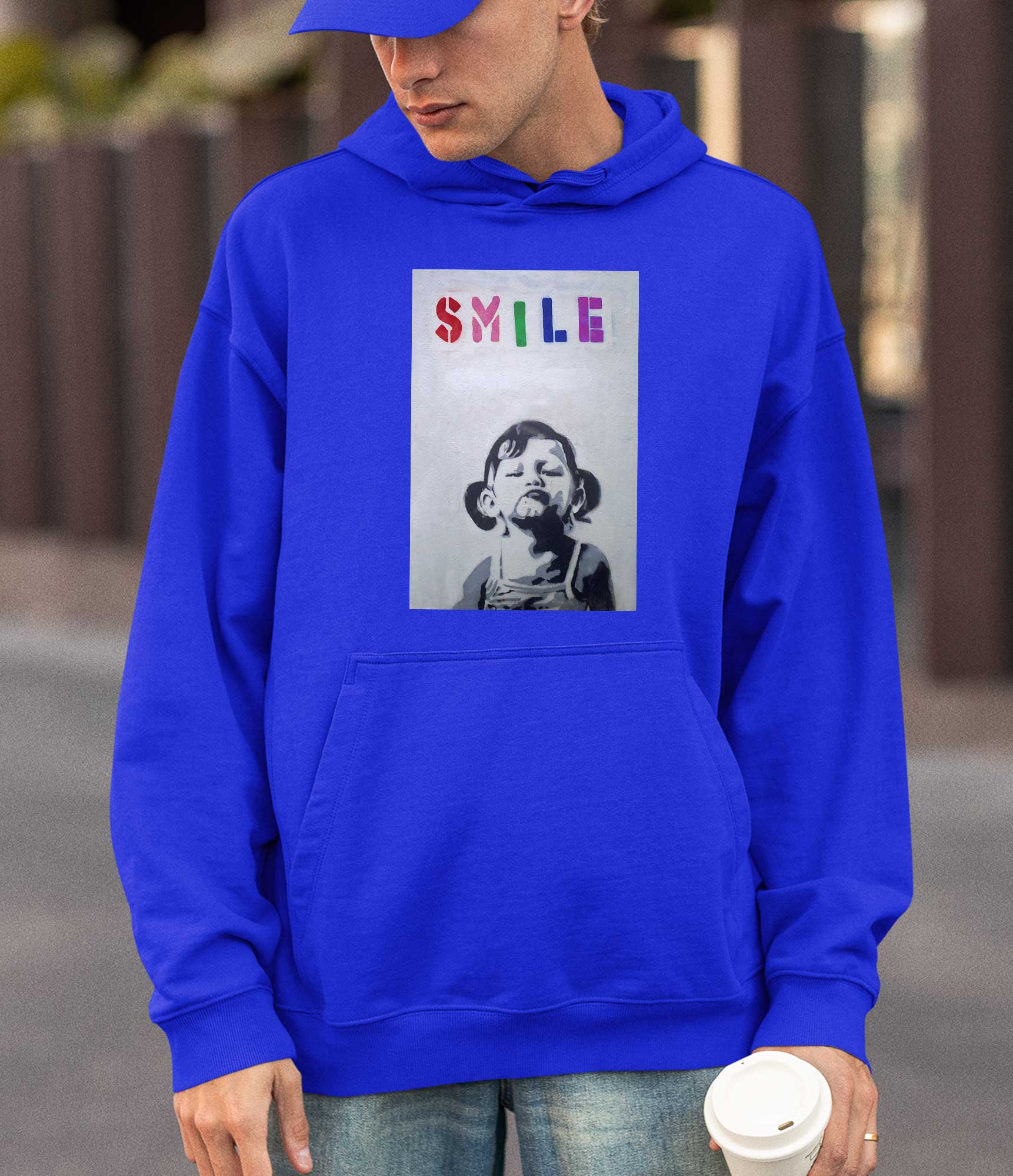 Image of Banksy Hoodie - Smile Banksy-Apparel