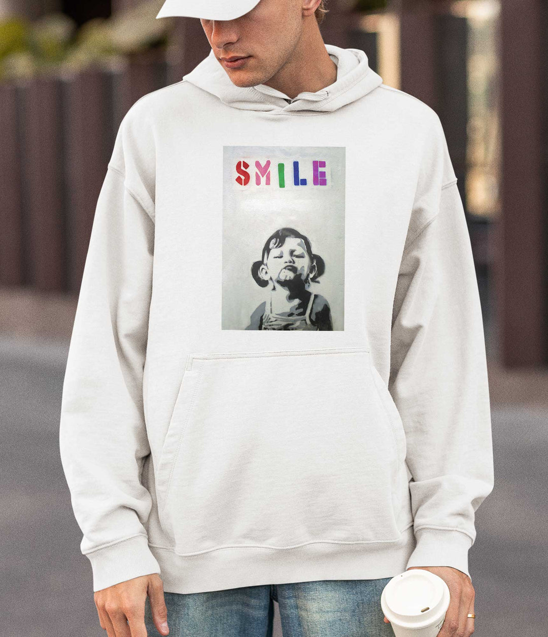 Banksy Hoodie - Smile