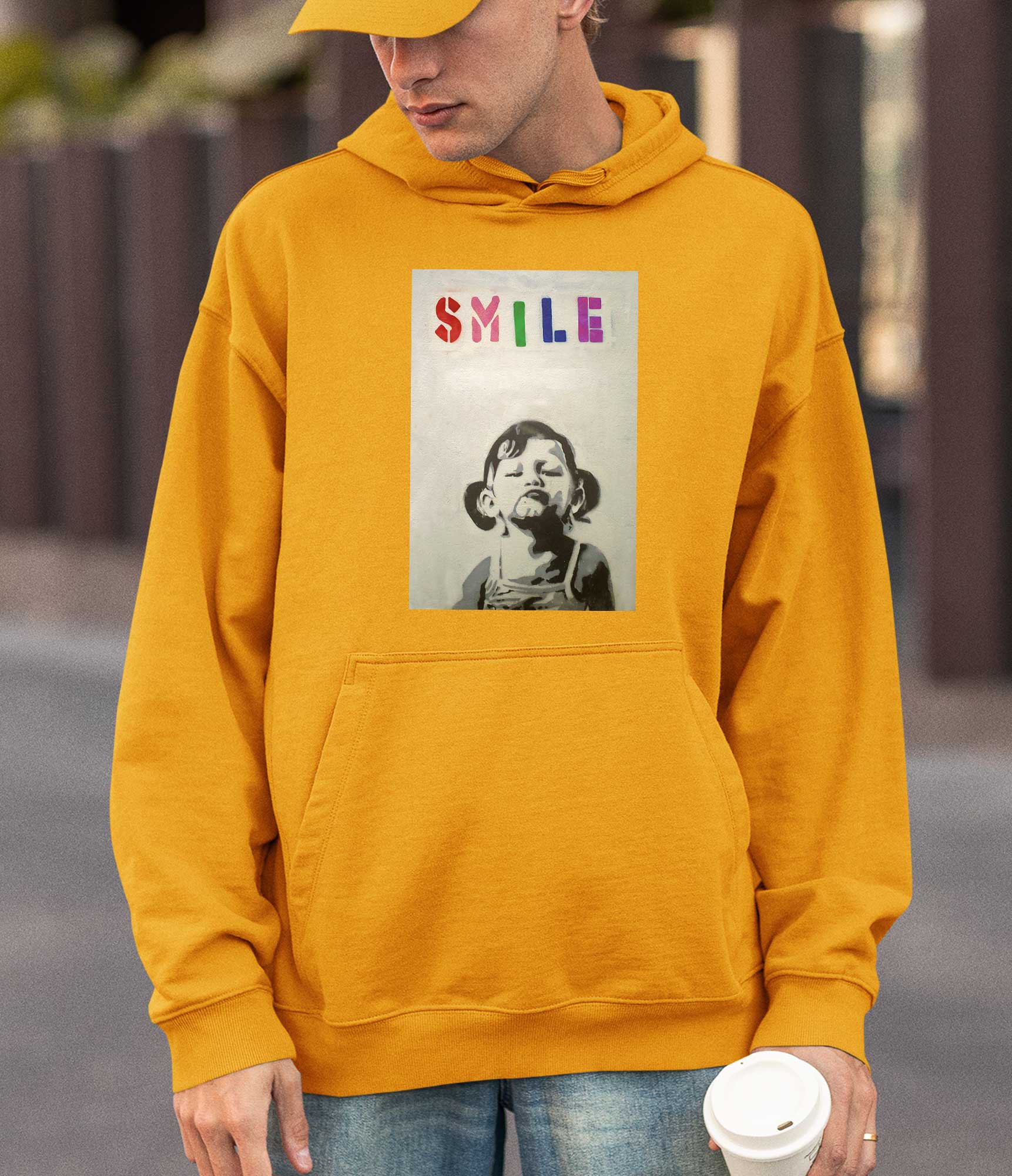 Banksy Hoodie - Smile