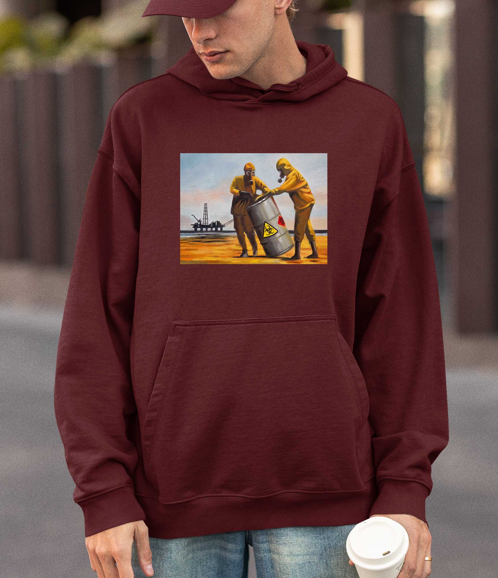 Image of Banksy Hoodie - Beach Clean up Banksy-Apparel