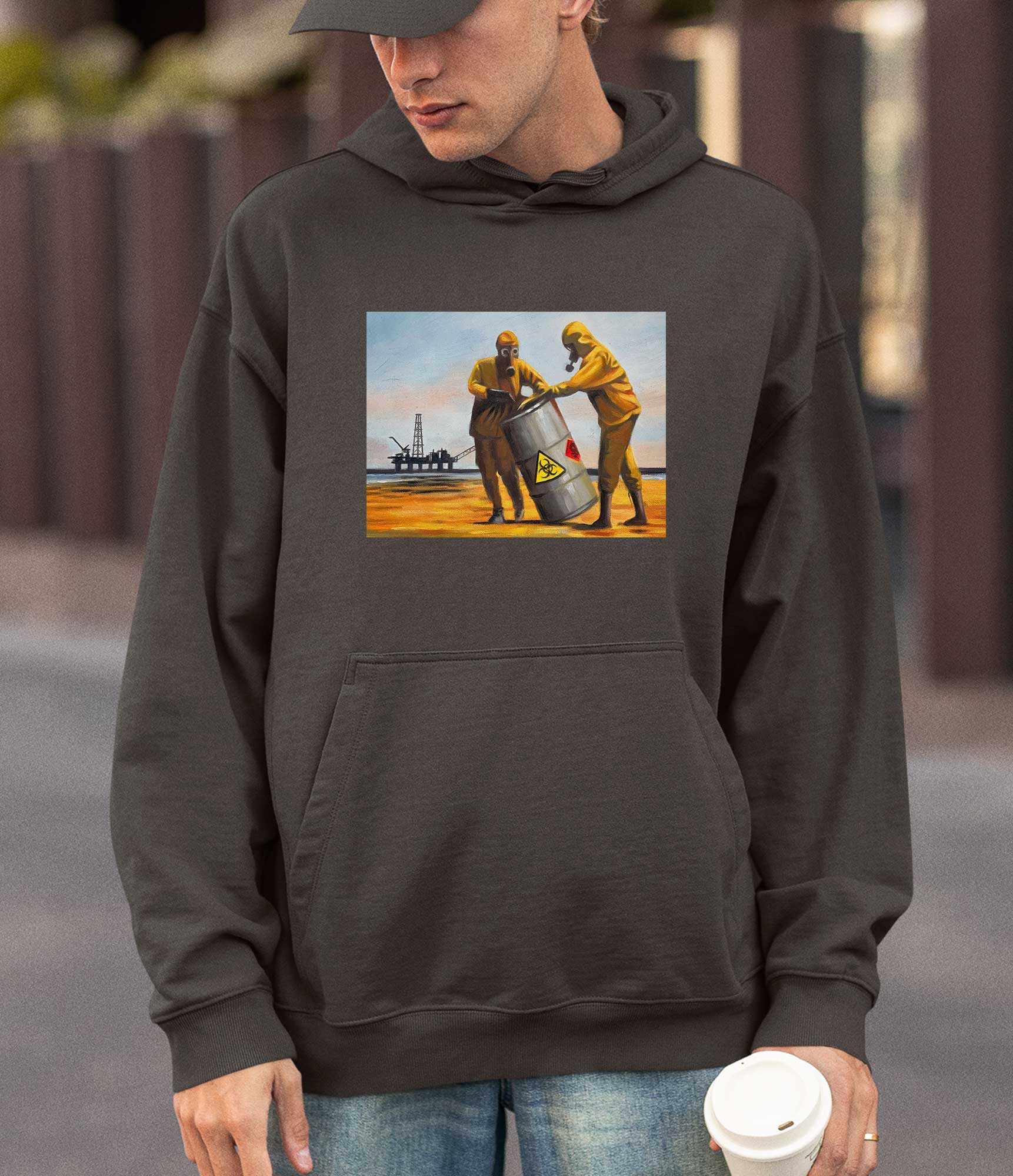 Image of Banksy Hoodie - Beach Clean up Banksy-Apparel