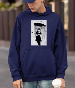 Image of Banksy Hoodie - Umbrella Girl