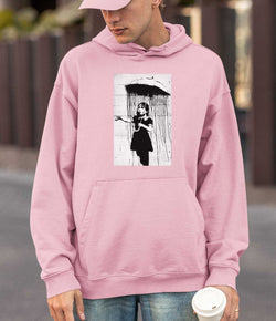 Image of Banksy Hoodie - Umbrella Girl
