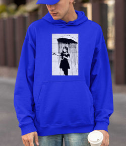 Image of Banksy Hoodie - Umbrella Girl