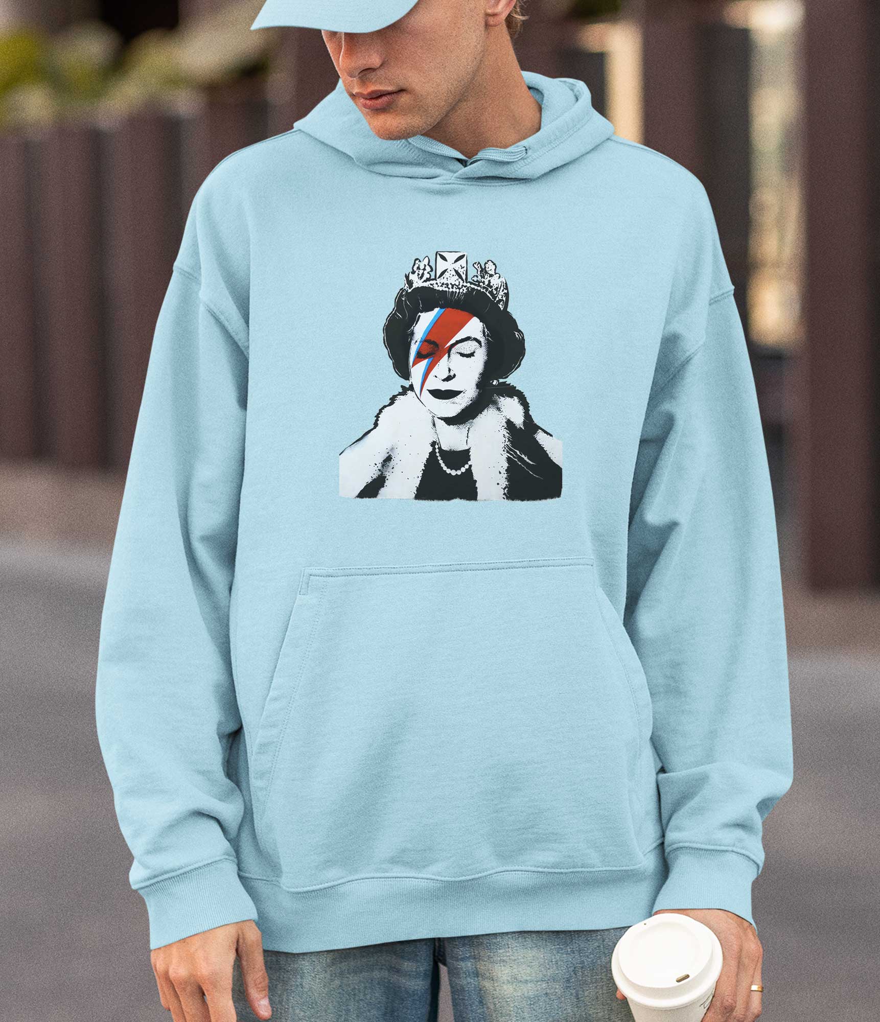 Image of Banksy Hoodie - Queen Elizabeth Banksy-Apparel