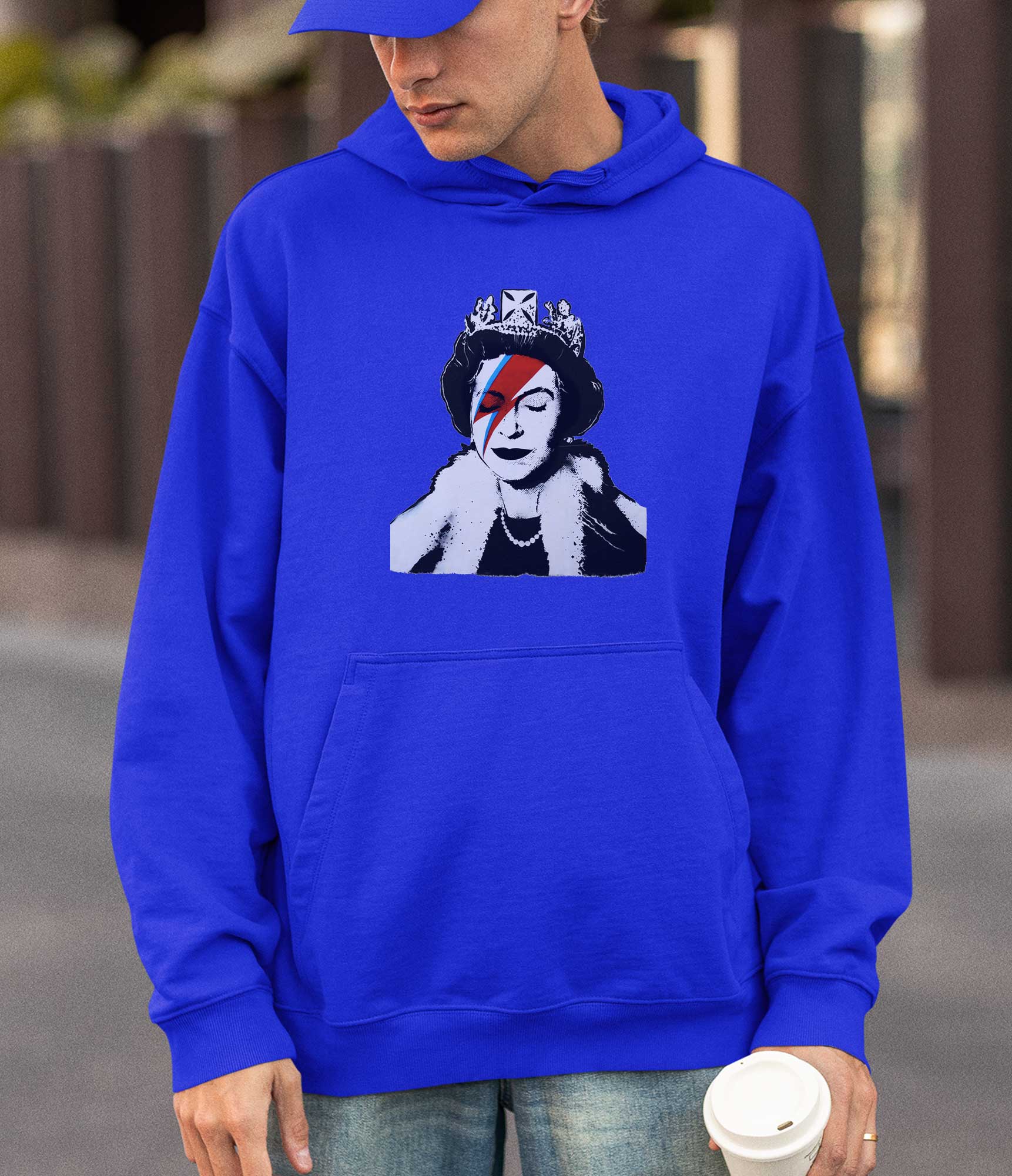 Image of Banksy Hoodie - Queen Elizabeth Banksy-Apparel