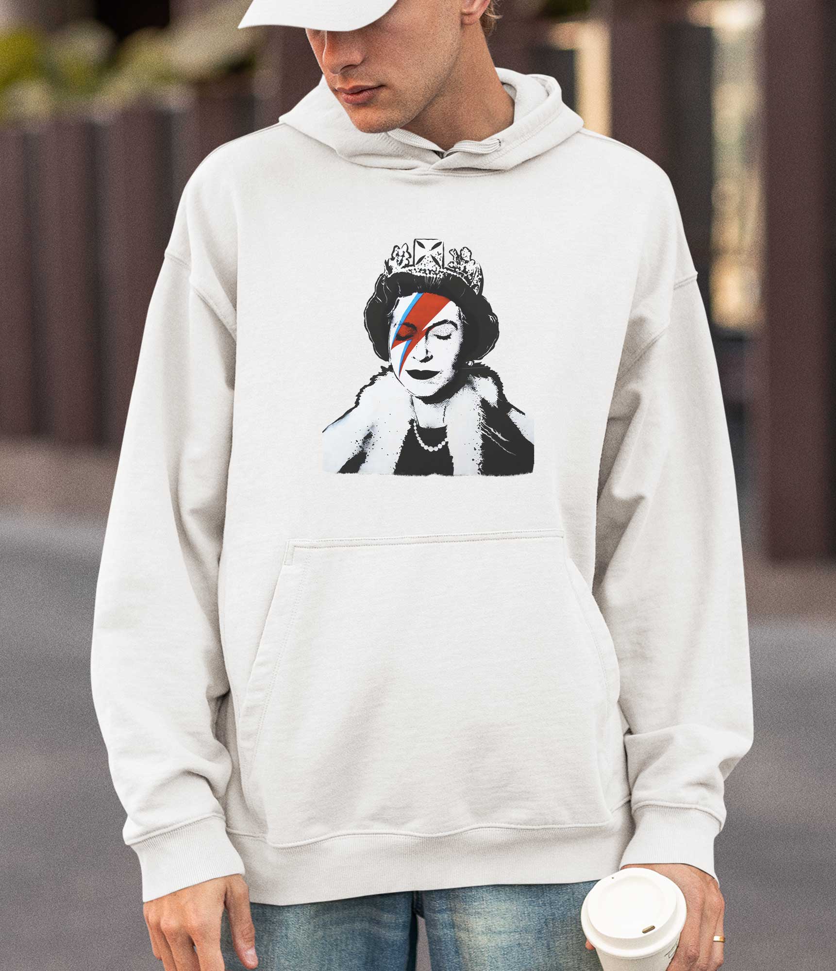 Image of Banksy Hoodie - Queen Elizabeth Banksy-Apparel