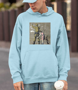 Image of Banksy Hoodie - Girl and a Soldier