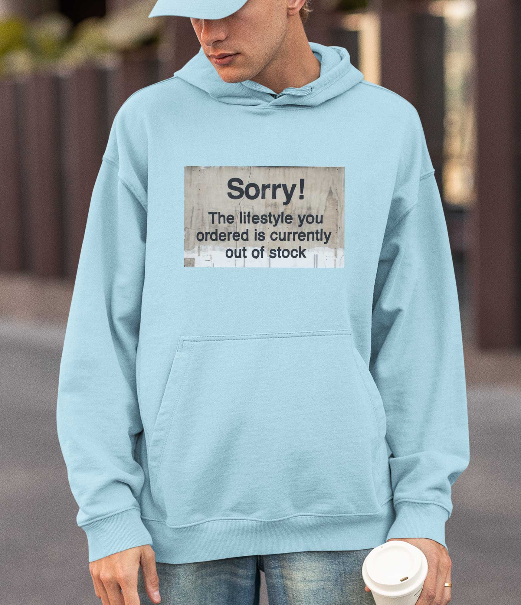Image of Banksy Hoodie - Sorry Banksy-Apparel