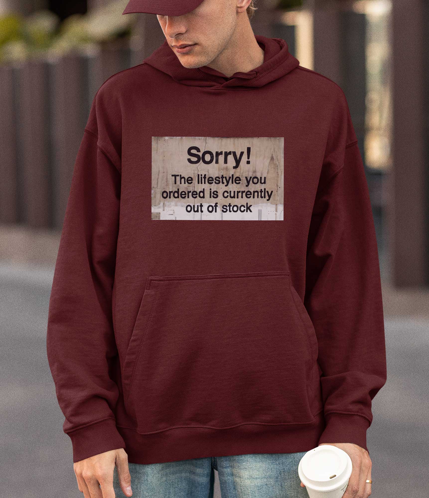 Image of Banksy Hoodie - Sorry Banksy-Apparel