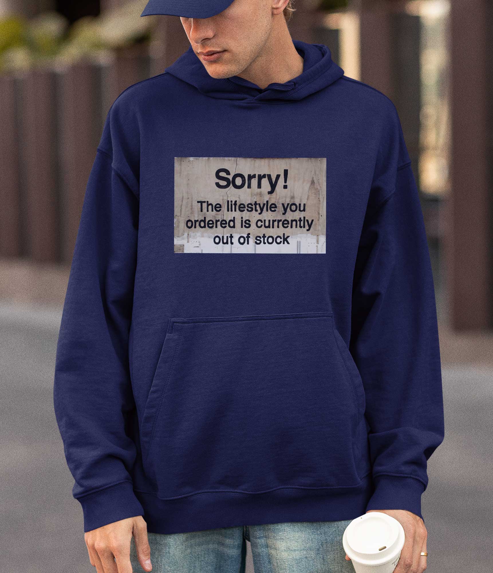 Image of Banksy Hoodie - Sorry Banksy-Apparel