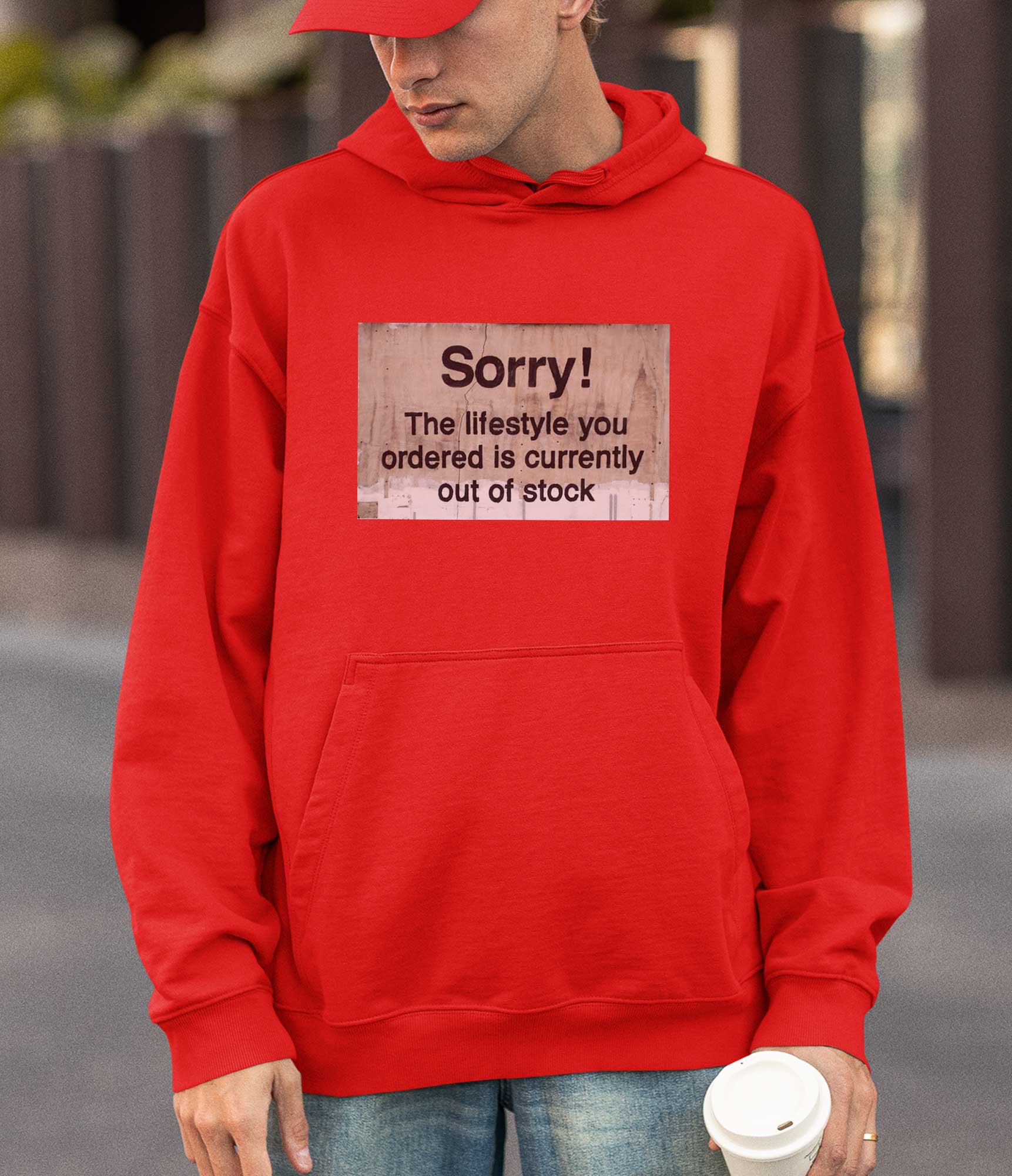 Image of Banksy Hoodie - Sorry Banksy-Apparel