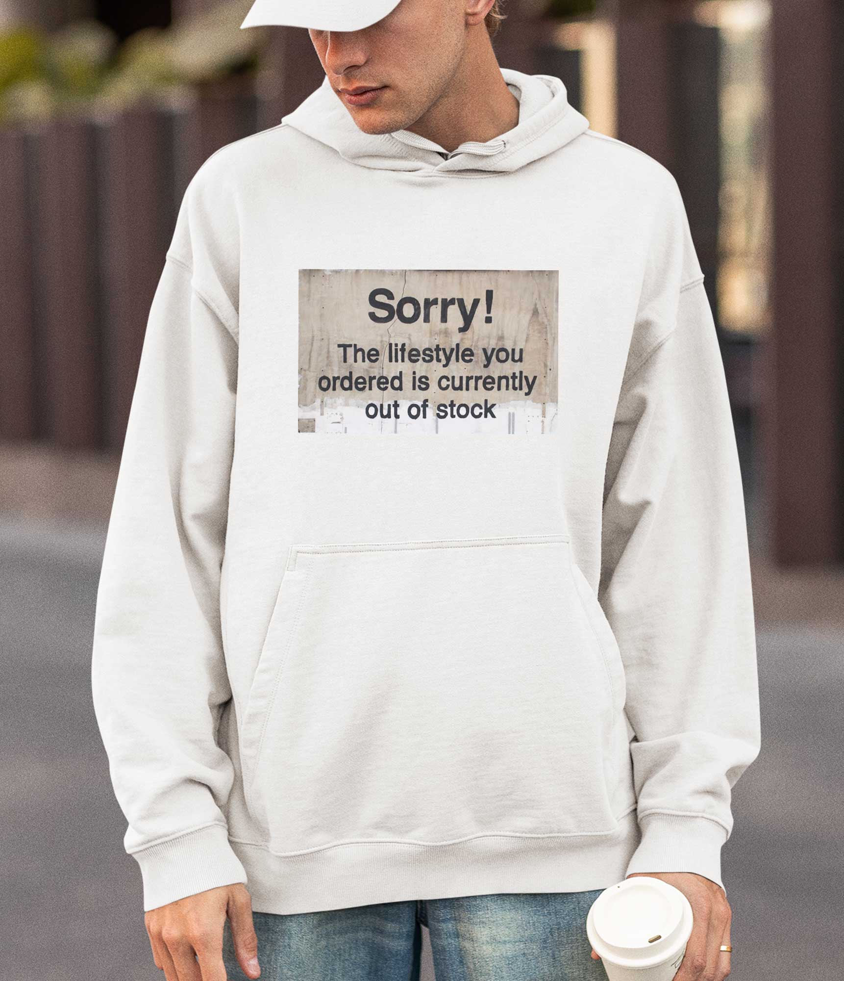 Image of Banksy Hoodie - Sorry Banksy-Apparel