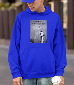 Image of Banksy Hoodie - I See Humans but No Humanity