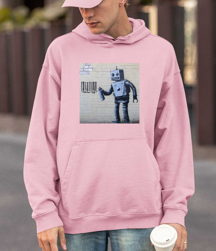 Banksy Hoodie - Tagging Robot