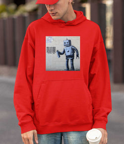 Image of Banksy Hoodie - Tagging Robot