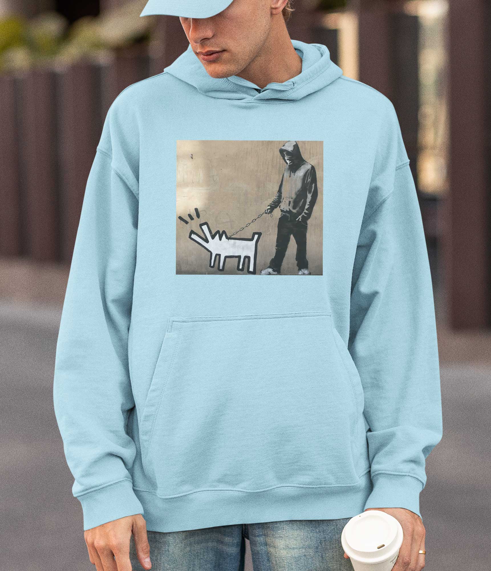Image of Banksy Hoodie - Dog Walker Banksy-Apparel