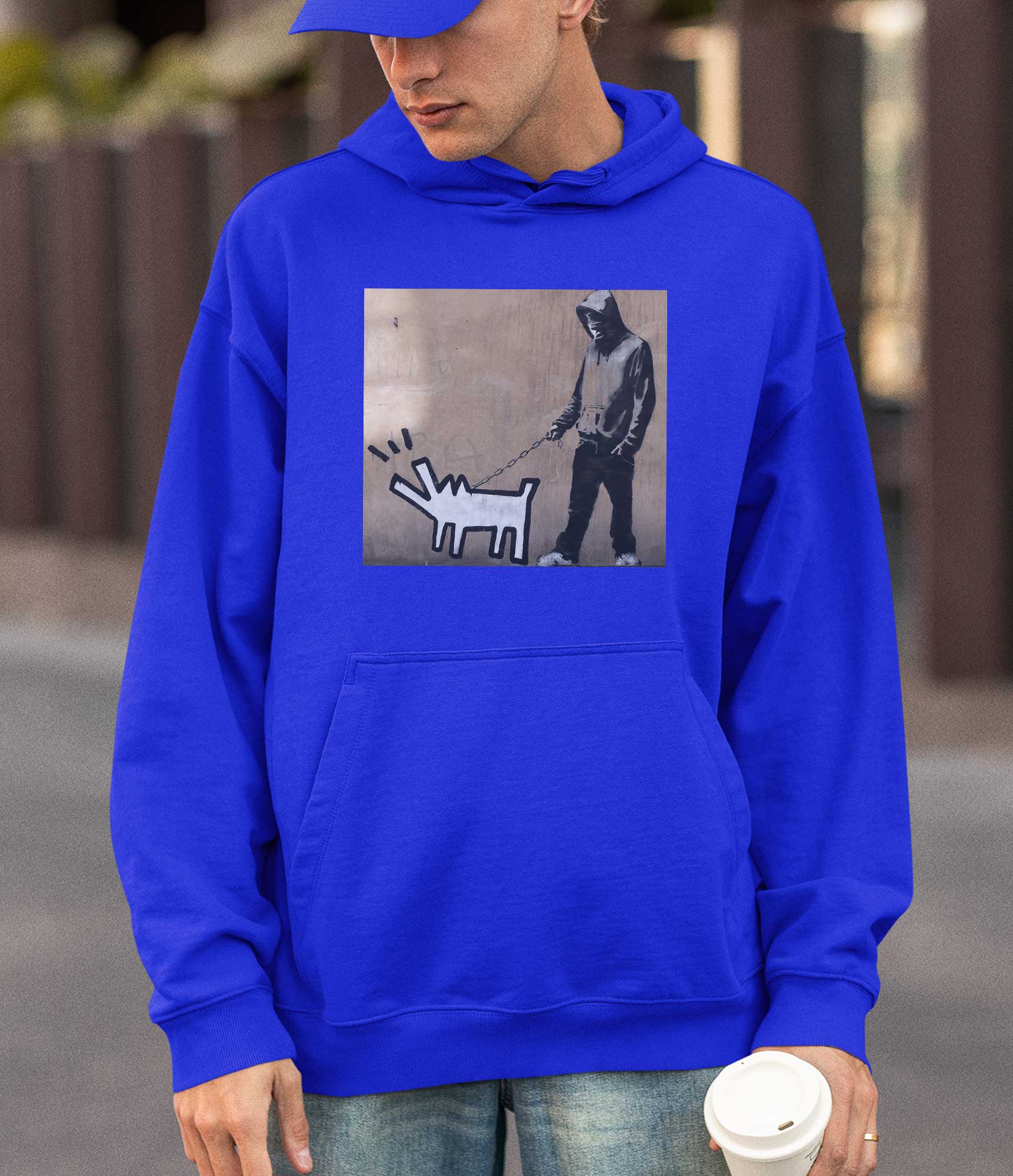 Image of Banksy Hoodie - Dog Walker Banksy-Apparel