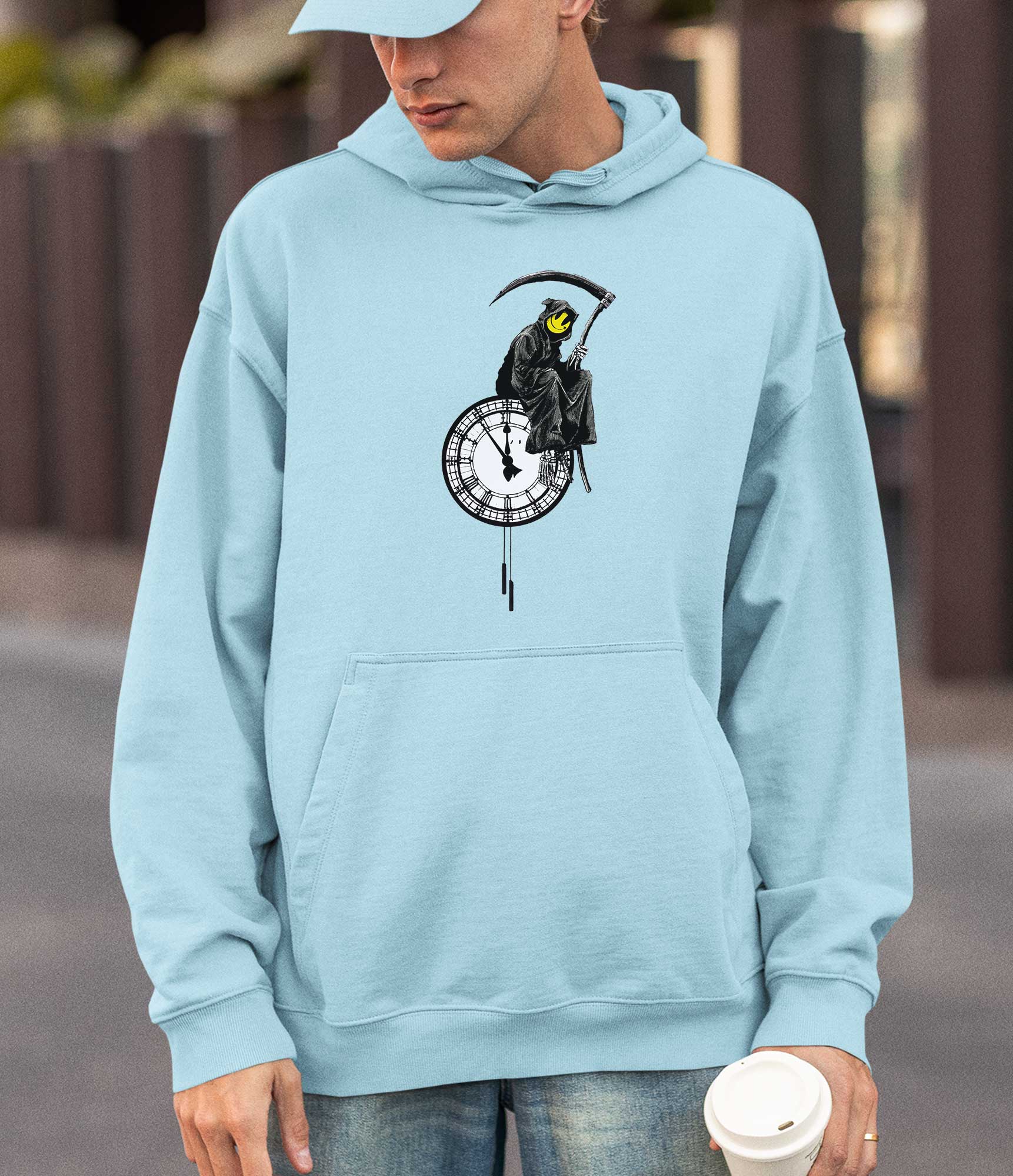 Image of Banksy Hoodie - Grin Reaper Banksy-Apparel