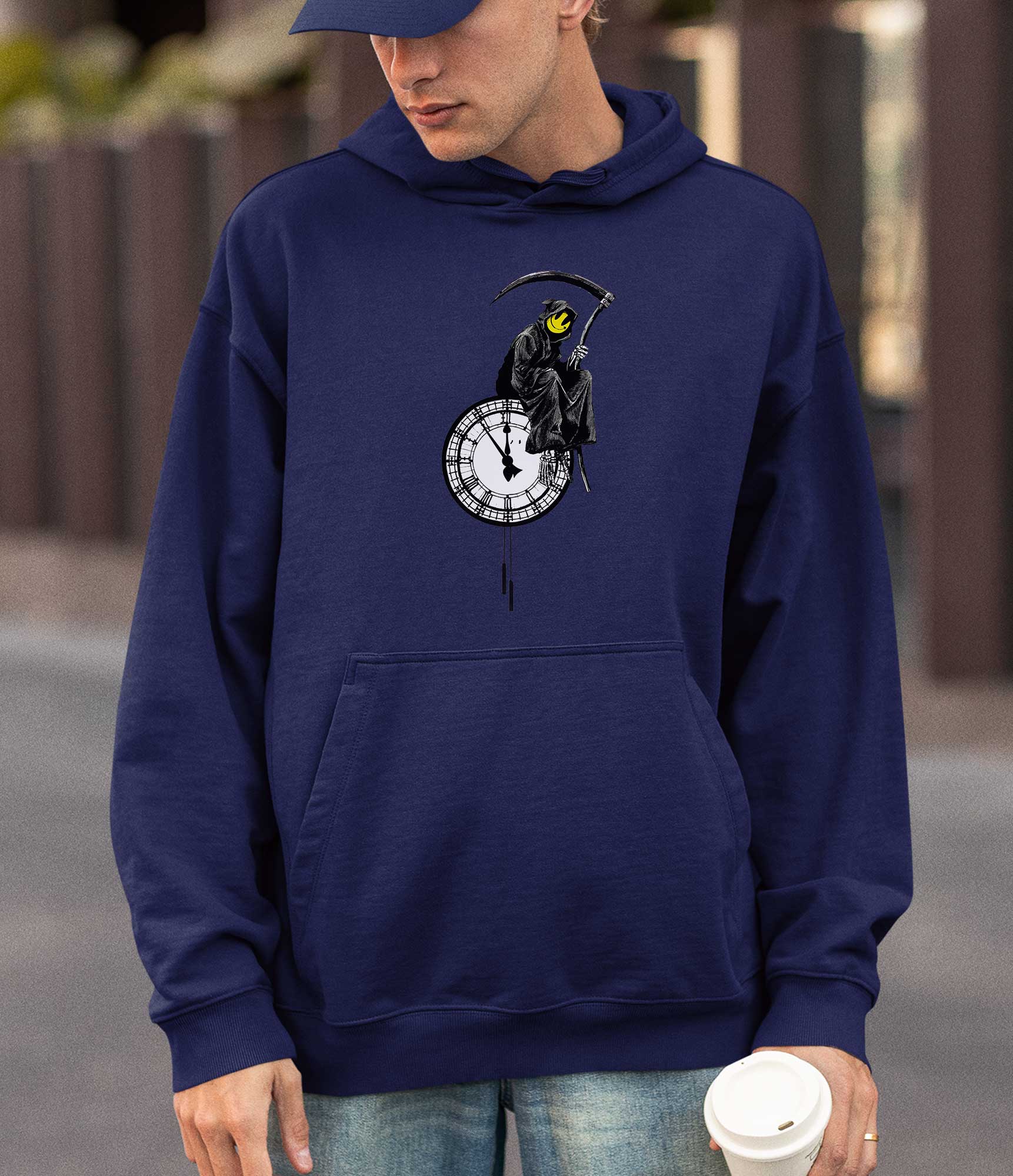 Image of Banksy Hoodie - Grin Reaper Banksy-Apparel