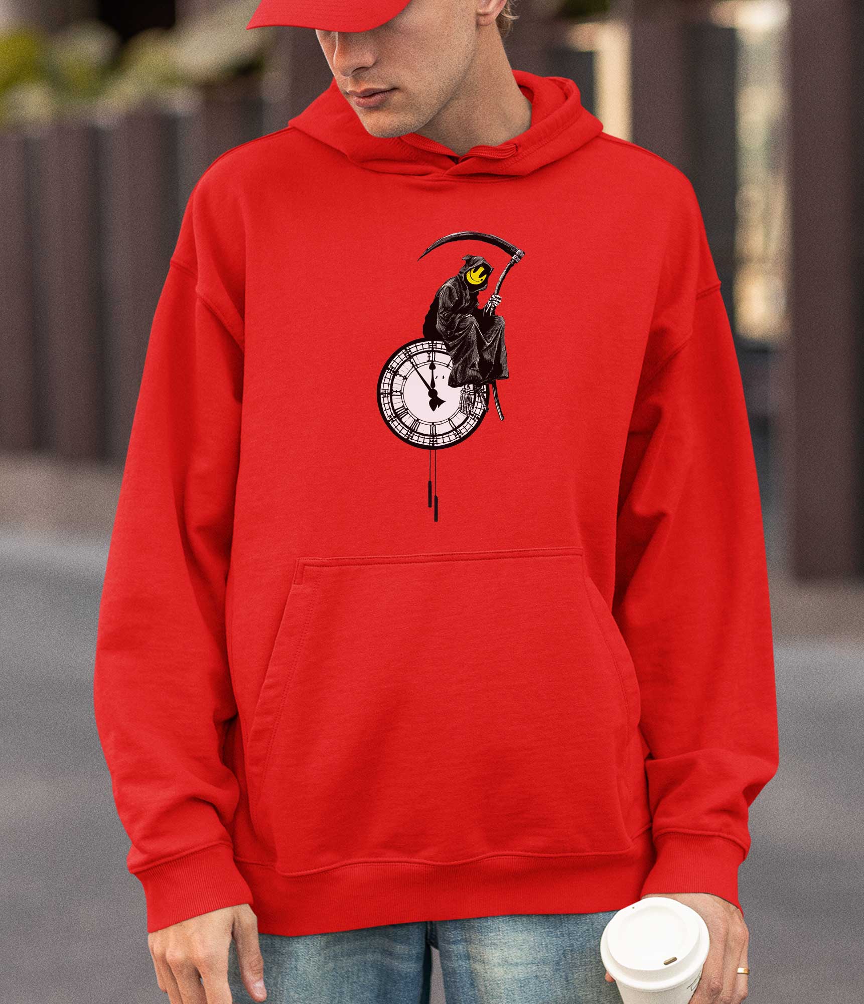 Image of Banksy Hoodie - Grin Reaper Banksy-Apparel