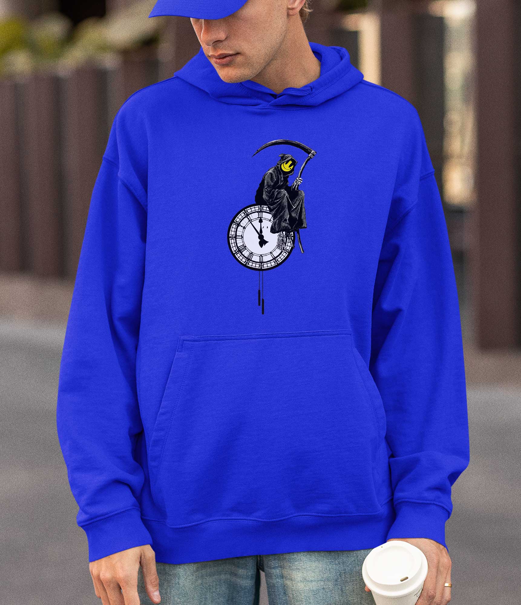 Image of Banksy Hoodie - Grin Reaper Banksy-Apparel