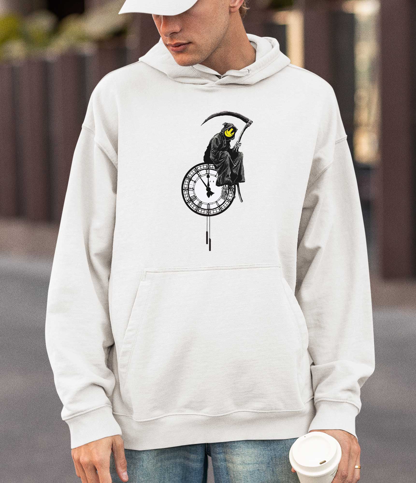 Image of Banksy Hoodie - Grin Reaper Banksy-Apparel