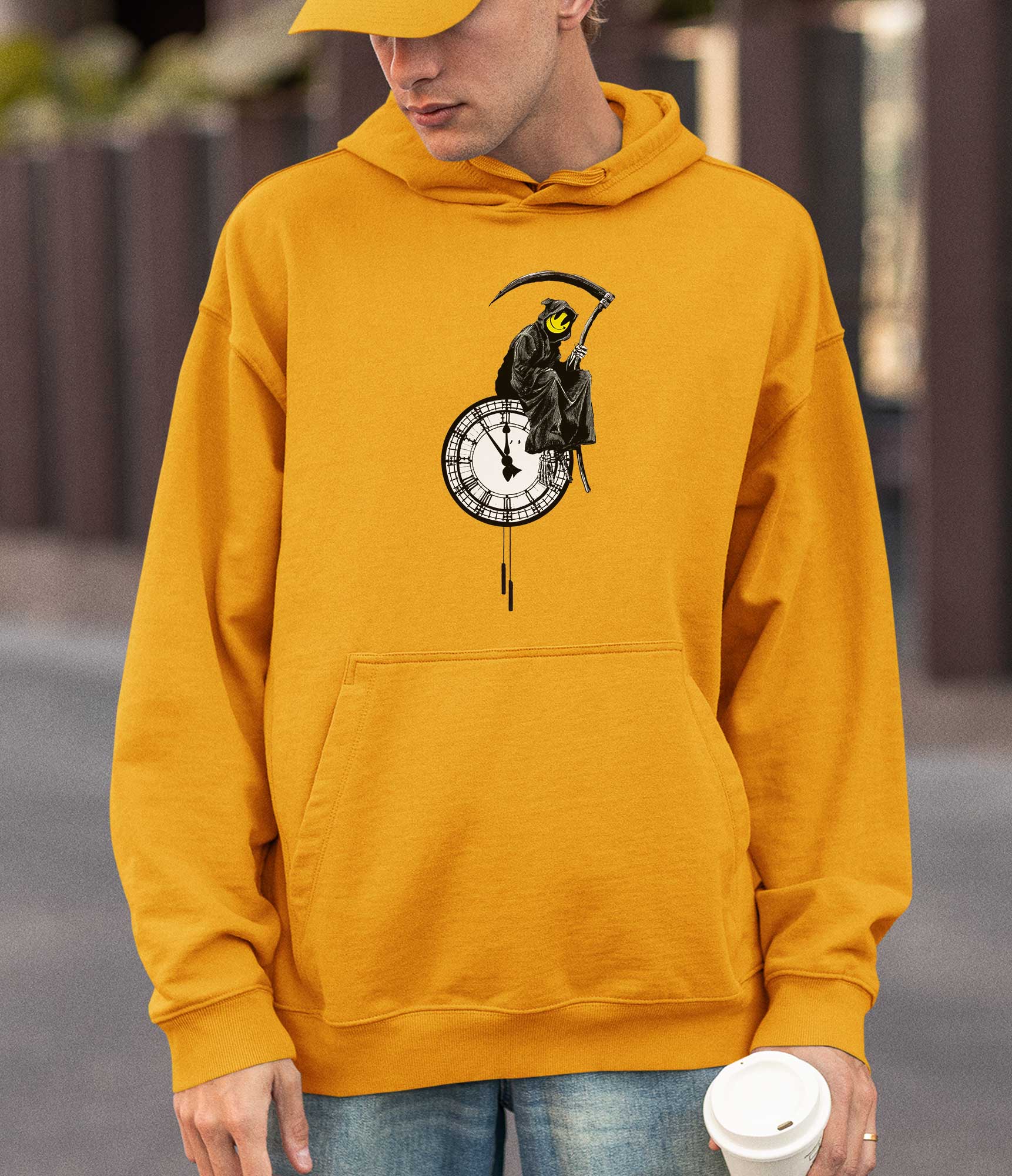 Image of Banksy Hoodie - Grin Reaper Banksy-Apparel