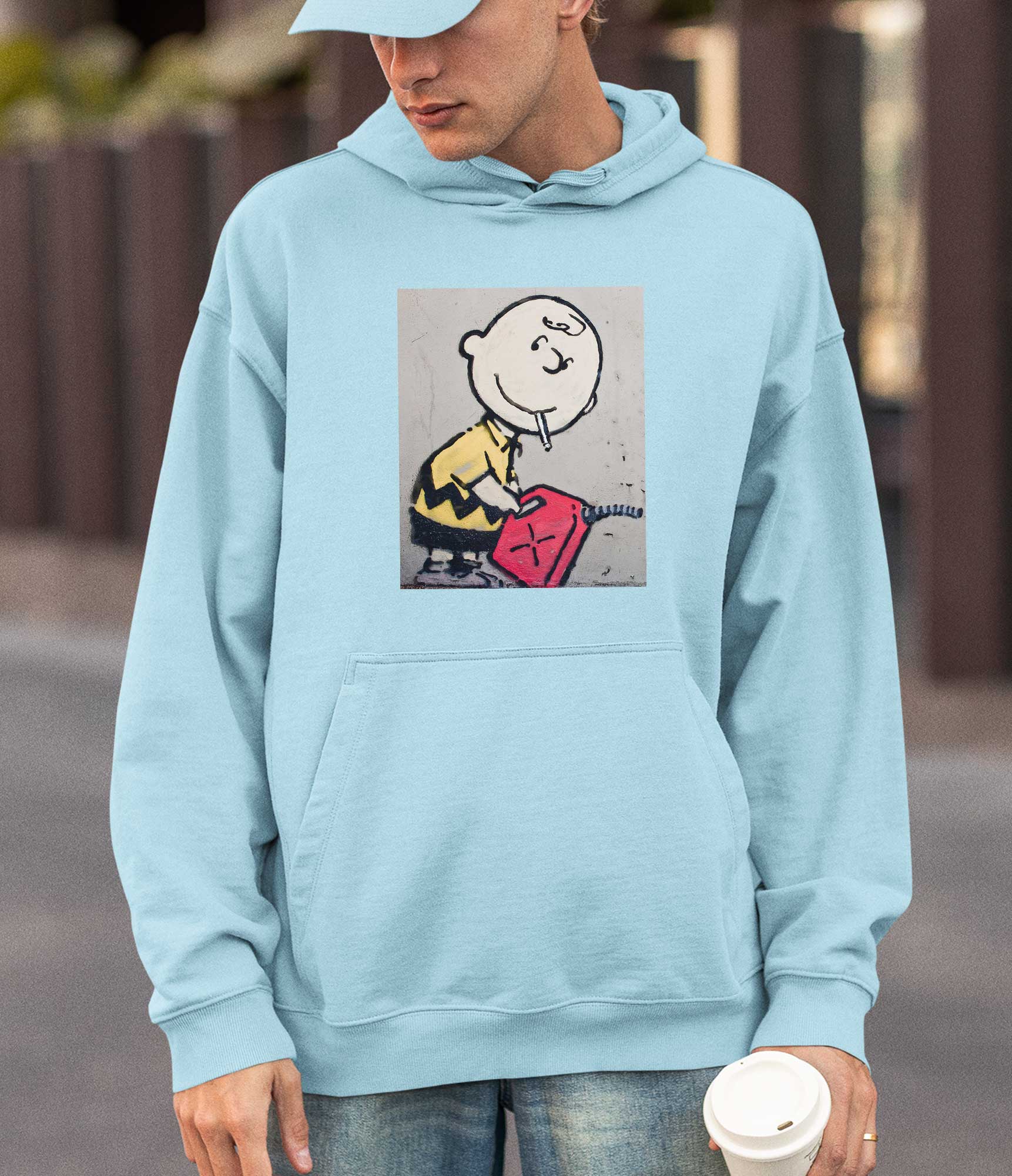 Image of Banksy Hoodie - Charlie Brown Banksy-Apparel