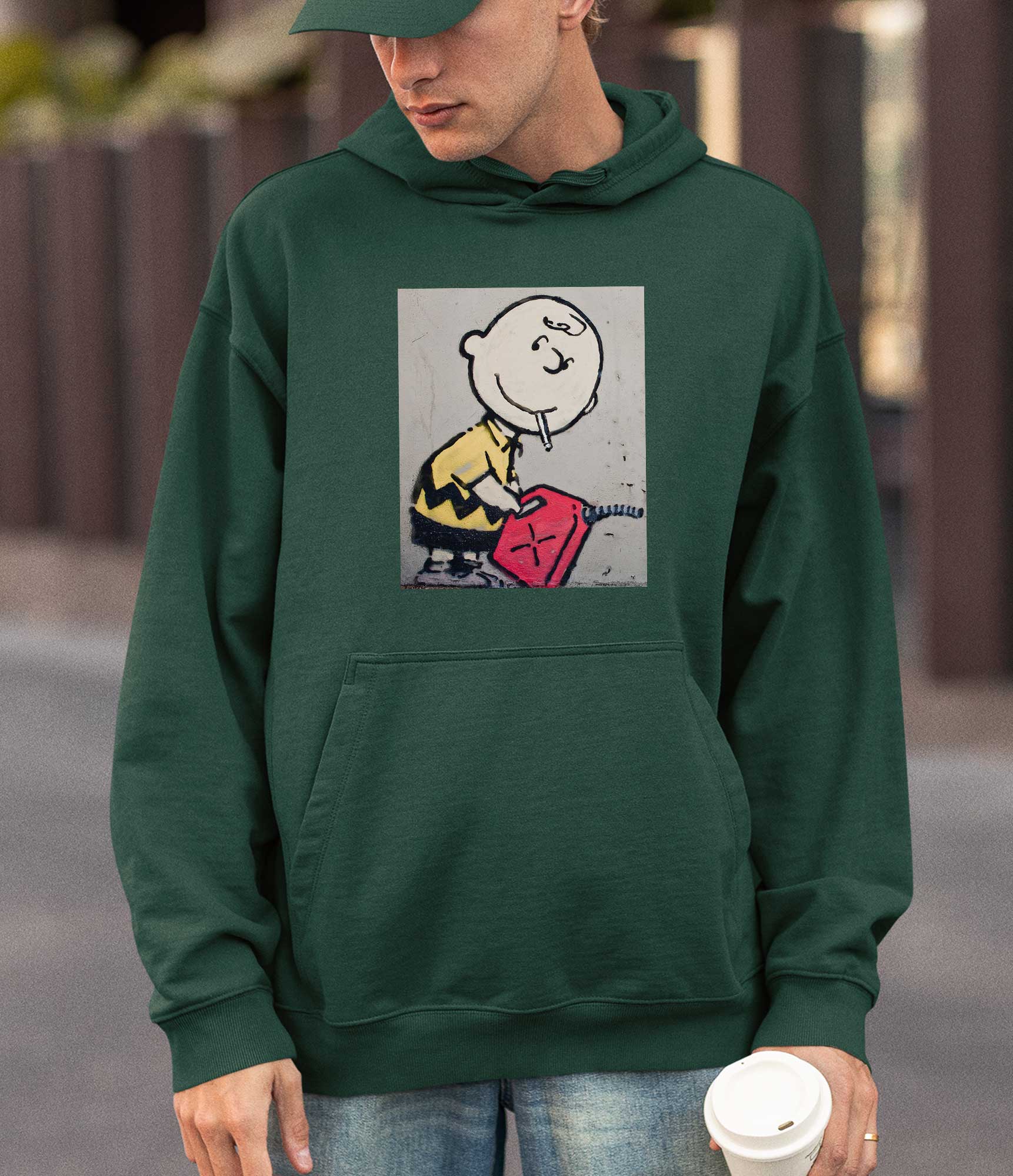 Image of Banksy Hoodie - Charlie Brown Banksy-Apparel
