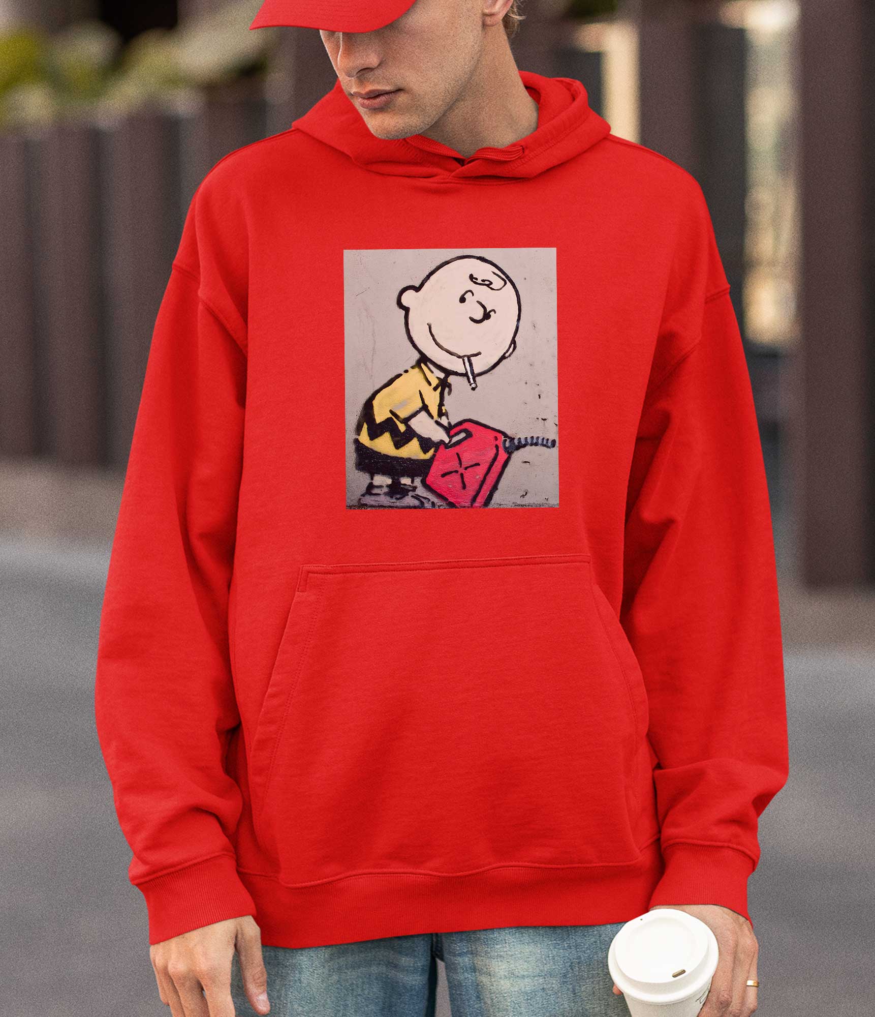 Image of Banksy Hoodie - Charlie Brown Banksy-Apparel