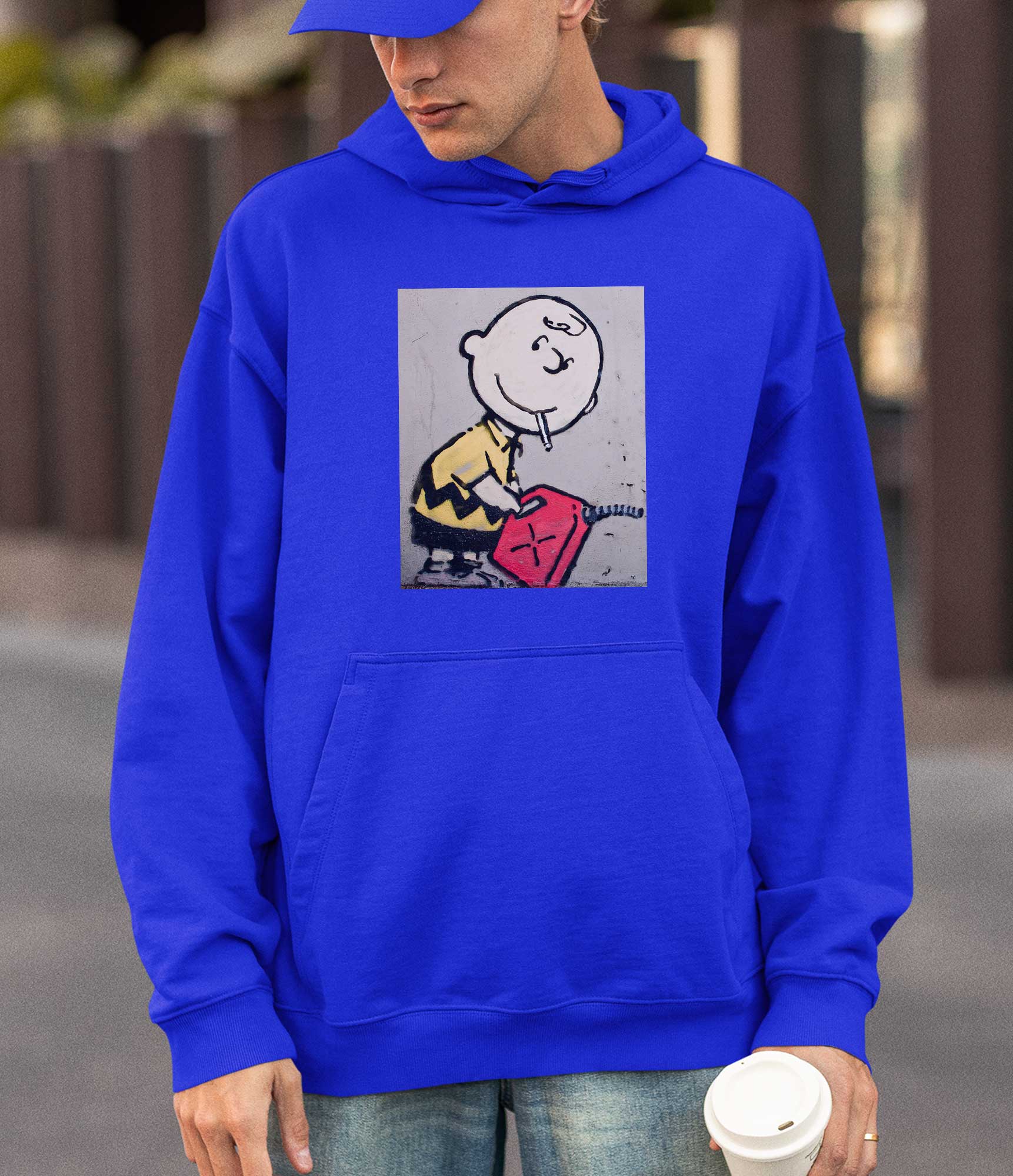 Image of Banksy Hoodie - Charlie Brown Banksy-Apparel