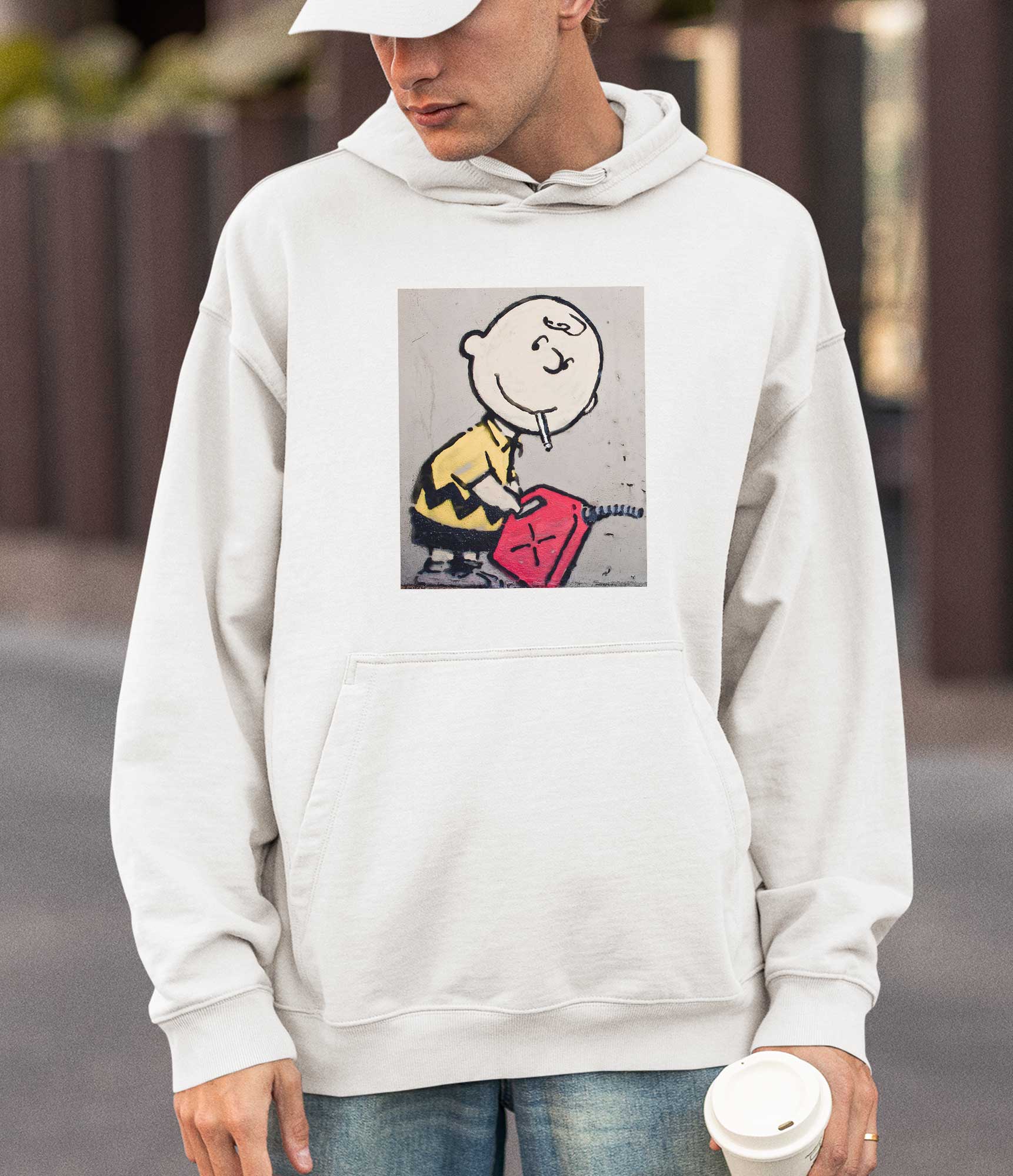 Image of Banksy Hoodie - Charlie Brown Banksy-Apparel