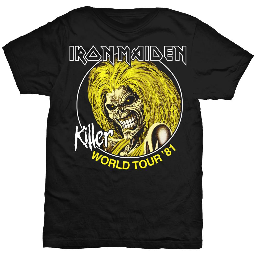 Image of Iron Maiden T-shirt - Killer World Tour 81 Rock Off