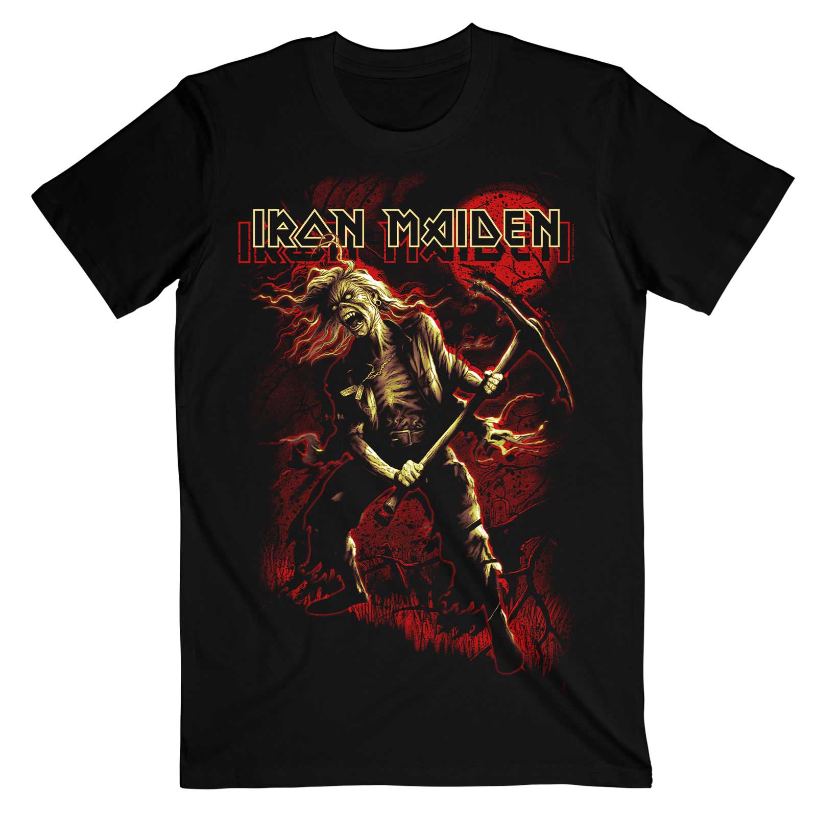 Image of Iron Maiden T-shirt - Benjamin Breeg Red Graphic Rock Off