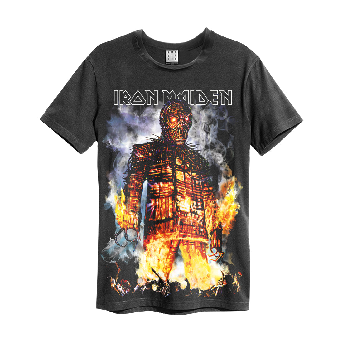 Image of Iron Maiden Battlefield T-shirt Amplified Charcoal Men's T-shirt