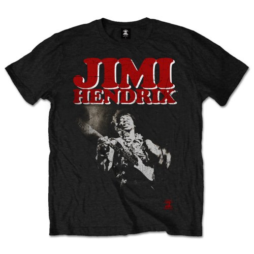 Image of Jimi Hendrix Unisex T-shirt- Block Logo Rock Off