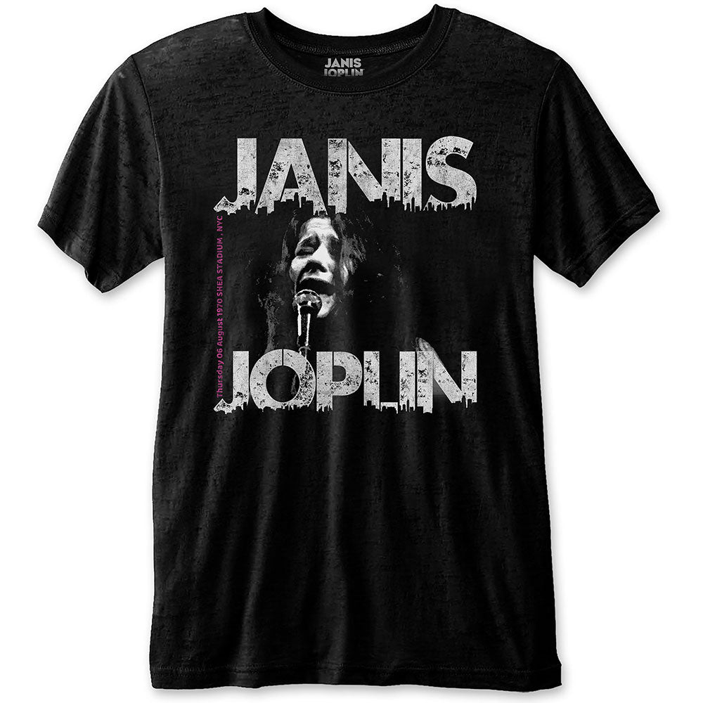 Image of Janis Joplin Unisex Eco T-shirt - Shea 70' Amplified
