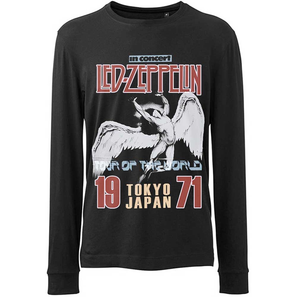 Image of Led Zeppelin Long Sleeved T-Shirt - Japanese Tour '71 Icarus Rock Off
