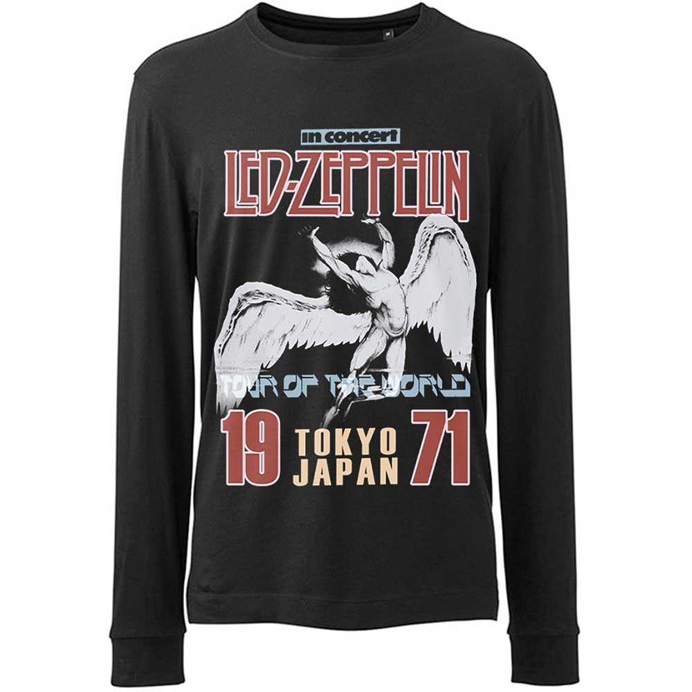 Led Zeppelin Long Sleeved T-Shirt - Japanese Tour '71 Icarus