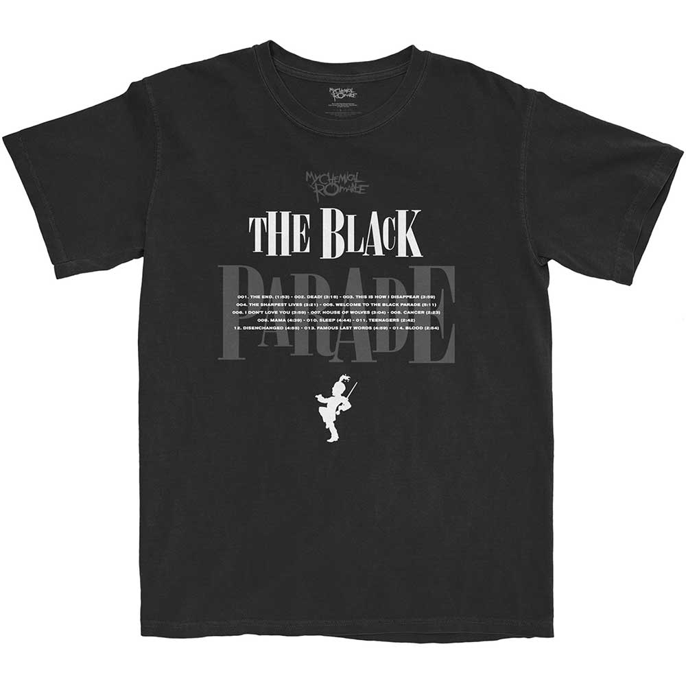 My Chemical Romance Unisex T-shirt - Track Listings
