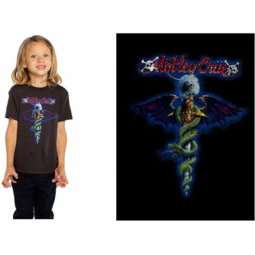 Image of Kids Motley Crue T-shirt - Blue Dragon Rock Off