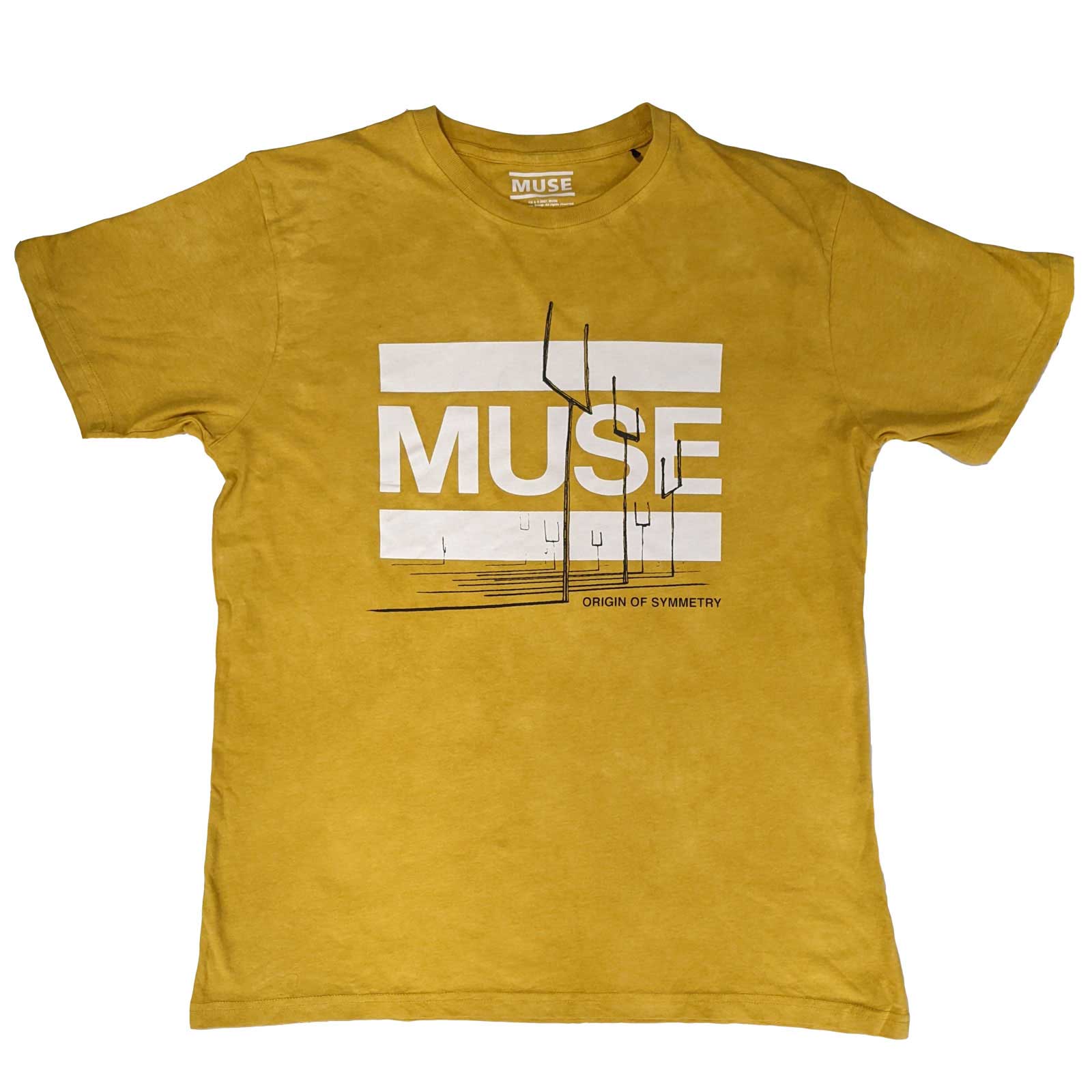 Muse Yellow Band Logo T-Shirt – Official Men's Black Tee Size L I 361167 Muse Yellow Band Logo T-Shirt – Official Men's Black Tee Size L I 361167