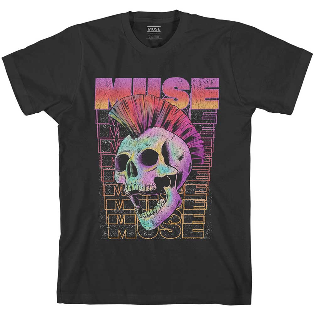 Image of Muse T-Shirt - Mowhawk Skull Rock Off